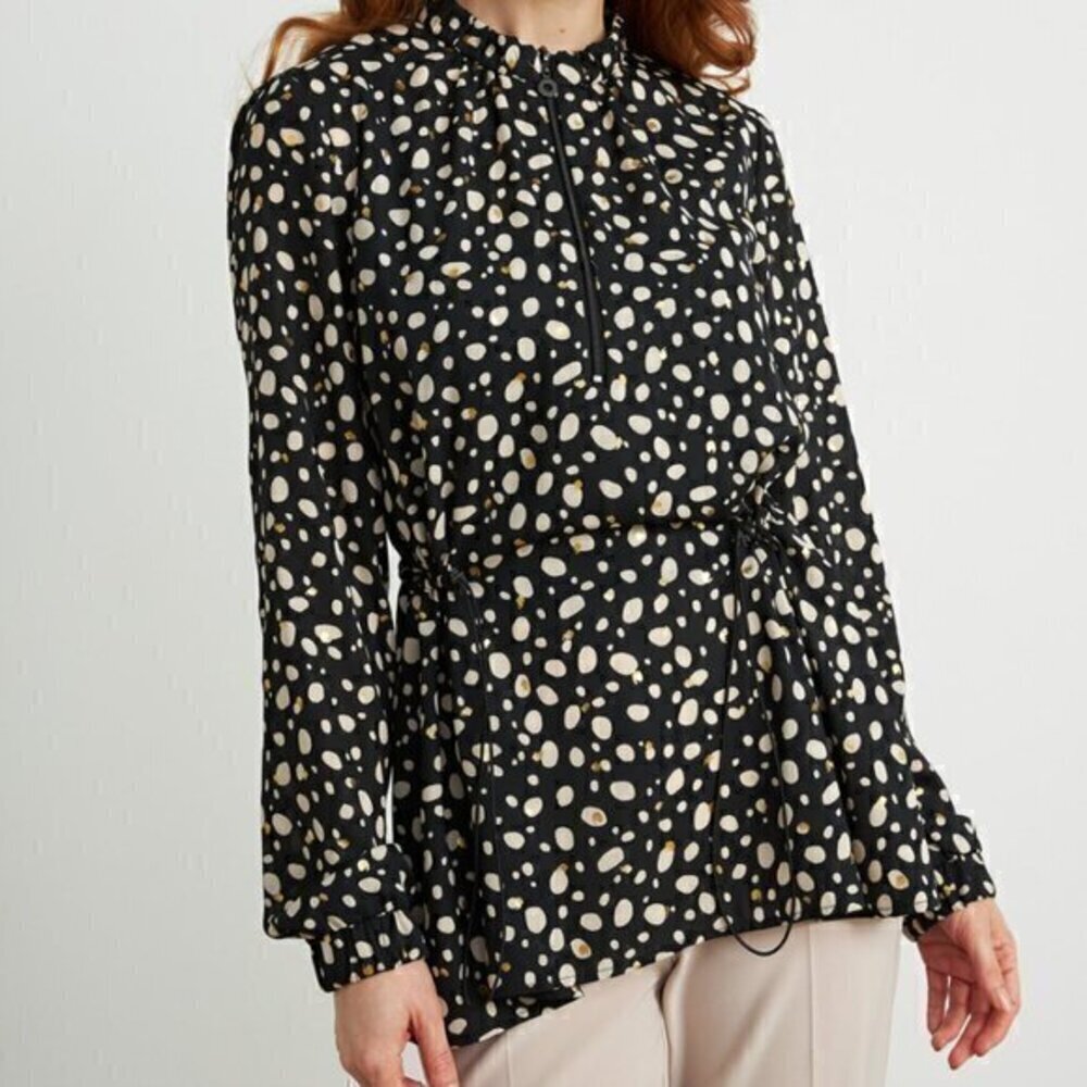 NWT Joseph Ribkoff Printed Drawstring Waist Tunic Style 211038